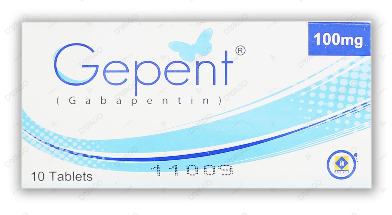 Gepent Tablets 100mg (1 Box = 1 Strip)(1 Strip = 10 Tablets)