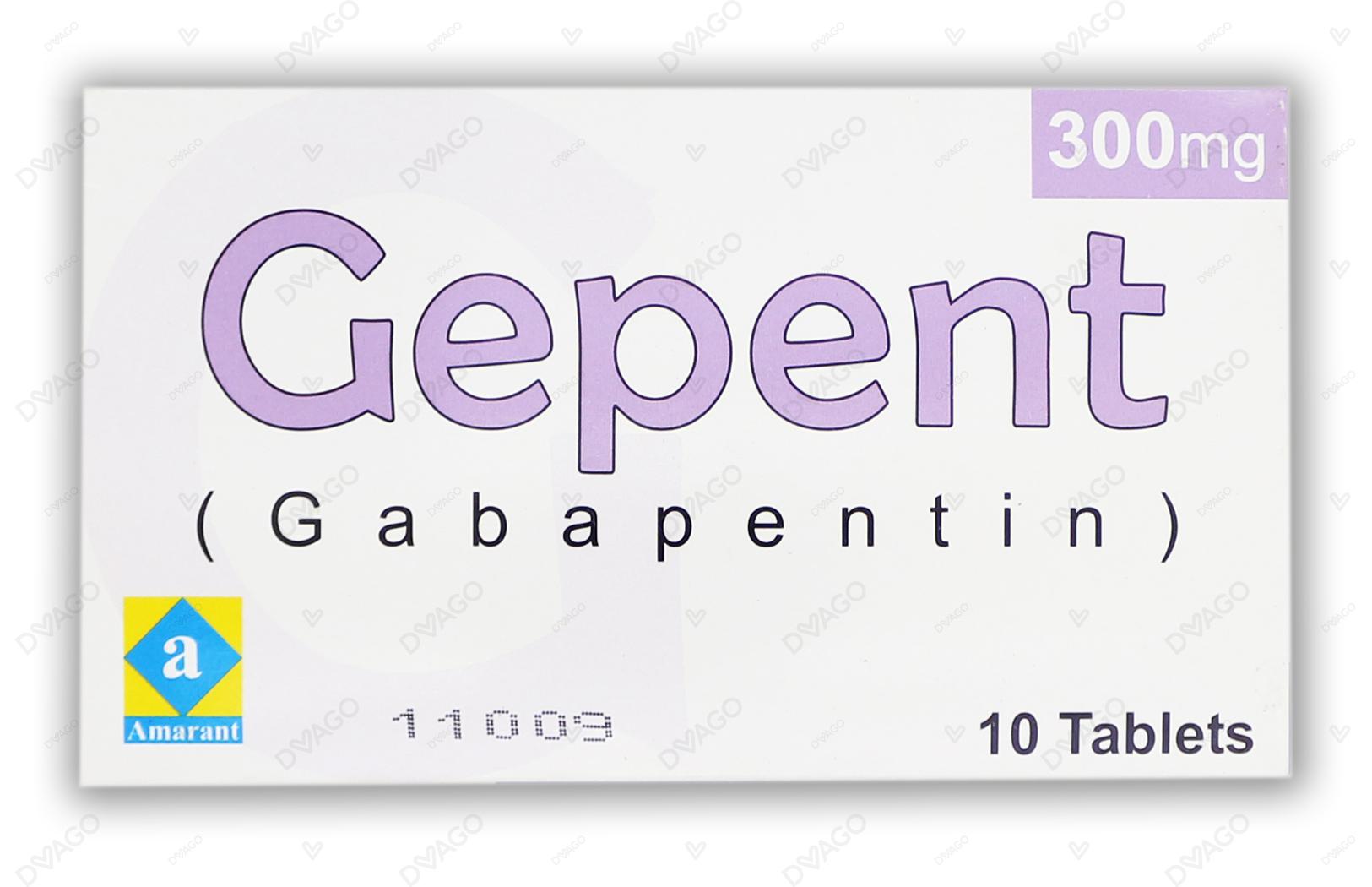 Gepent Tablets 300mg (1 Box = 1 Strip)(1 Strip = 10 Tablets)