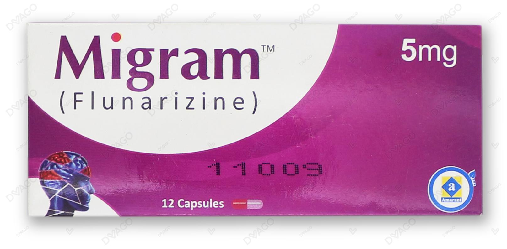 Migram Capsules 5mg (1 Box = 2 Strips) (1 Strip = 6 Capsules)