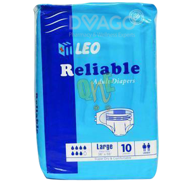 Leo Reliable Adult Diapers Large Size Pampers Pack Of 10 Buy Online