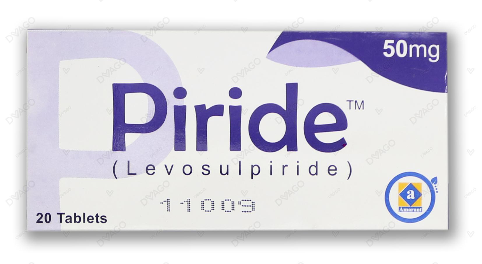 Piride Tablets 50mg (1 Box = 2 Strips) (1 Strip = 10 Tablets)