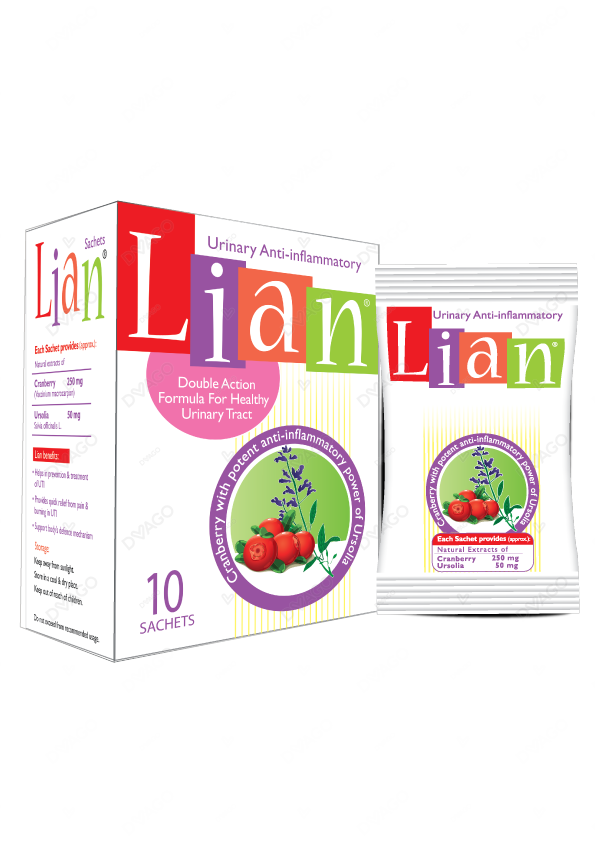 Lian Cranberry Flavour Sachets (1 Box = 10 Sachets)