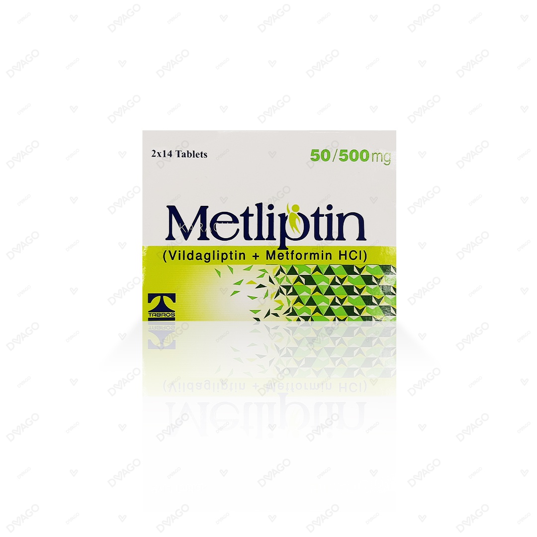 Metliptin Tablets 50Mg/500Mg (1 Strip = 14 Tablets)