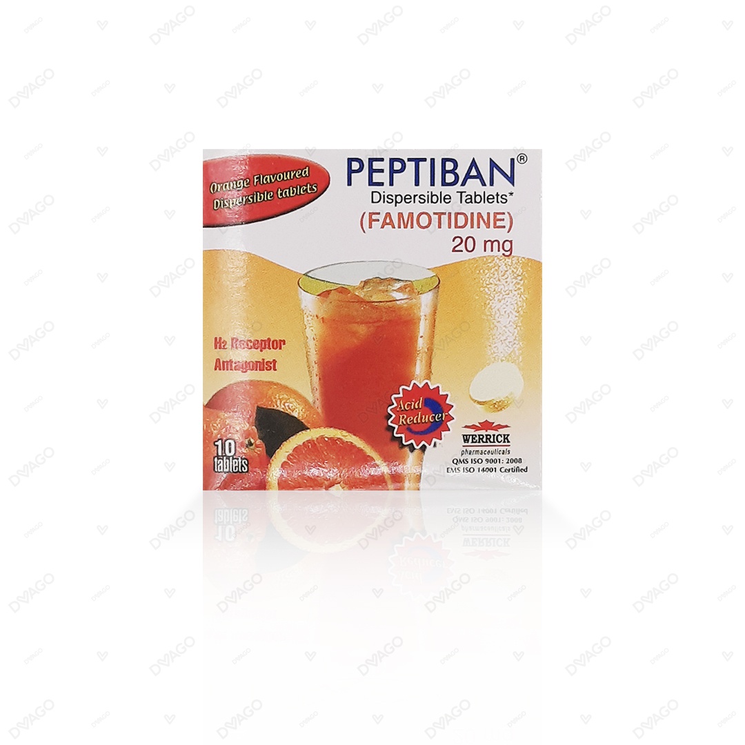 Peptiban Tablets 20mg (1 Box = 1 Strip)(1 Strip = 10 Tablets)