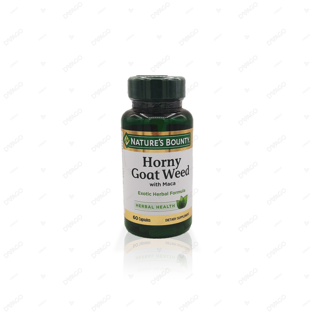 Natures Bounty Horny goat Weed With Maca Capsules (1 Bottle = 60 Capsules)