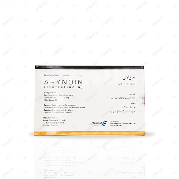 Arynoin Softgel Capsules 20Mg (1 Strip = 10 Capsules)