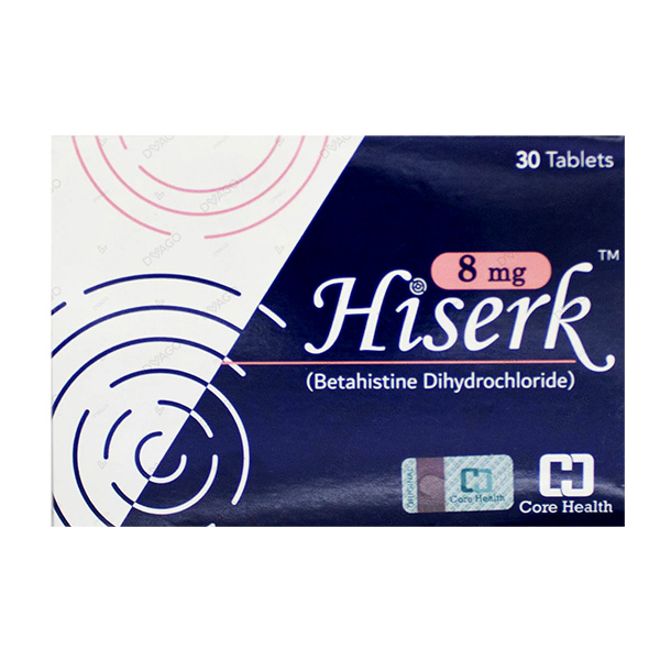 Hiserk 8mg 30 Tablets (1 Strip = 10 Tablets)