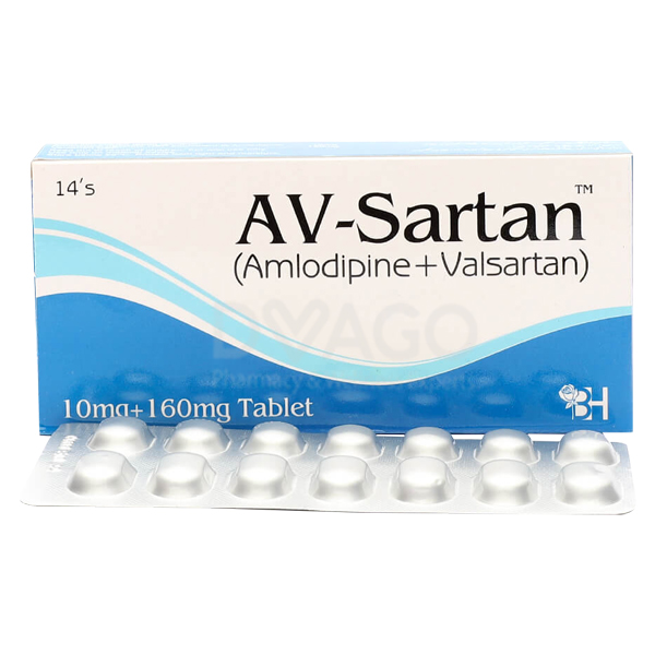 Av-Sartan Tablets 10Mg/160Mg (1 Strip = 7 Tablets)