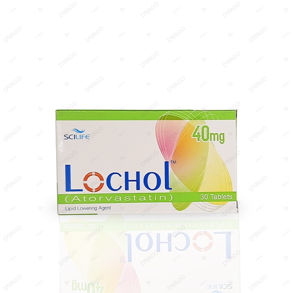 Lochol Tablets 40mg (1 Strip = 15 Tablets)