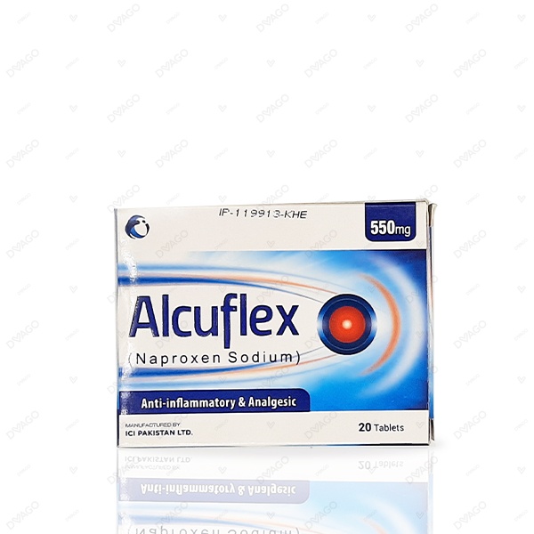 Alcuflex Tablets 550mg (1 Box = 2 Strips) (1 Strip = 10 Tablets)