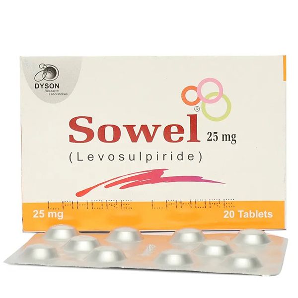 Sowel Tablets 25mg (1 Box = 2 Strips) (1 Strip = 10 Tablets)