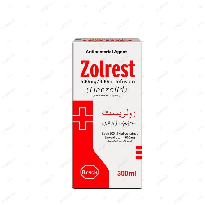 Zolrest 300ml Infusion 600mg/300ml (1 Box = 1 Infusion)