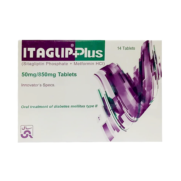 Itaglip Plus Tablets 50/850mg (1 Box = 2 Strips) (1 Strip = 7 Tablets)