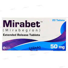 Mirabet Tablets 50Mg (1 Box = 2 Strips) (1 Strip = 10 Tablets)
