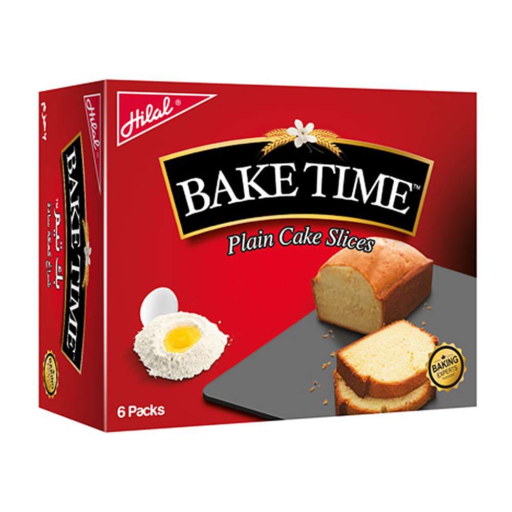 Bake Time Cake Slice Plain Pack