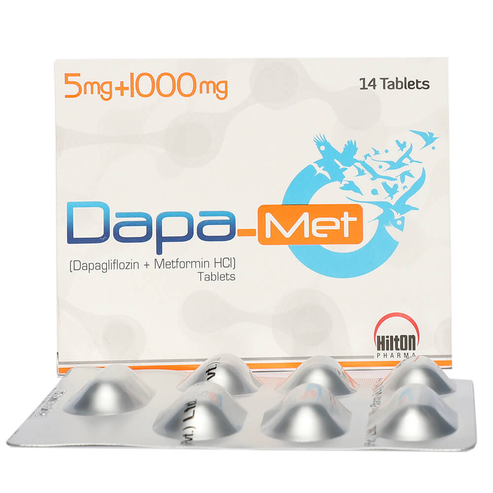 Dapa-Met Tablets 5/1000mg (1 Strip = 7 Tablets)