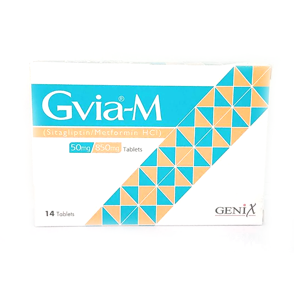 Gvia-M Tablets 50/850mg  (1 Strip = 7 Tablets)