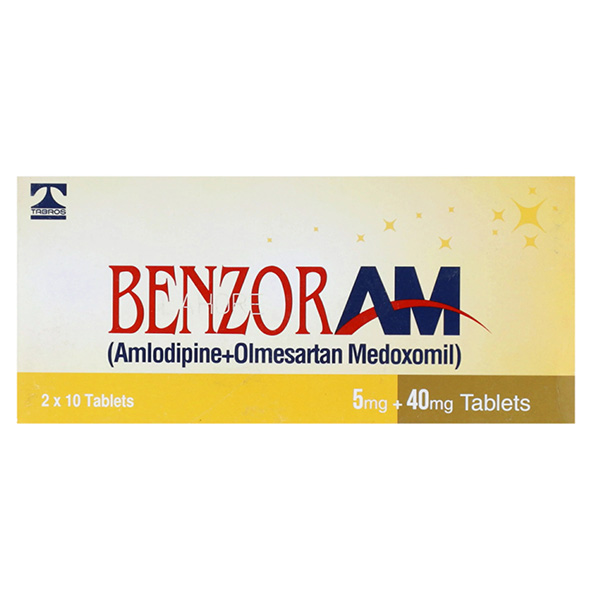 Benzor AM Tablets 5/40mg (1 Box = 2 Strips) (1 Strip = 10 Tablets)