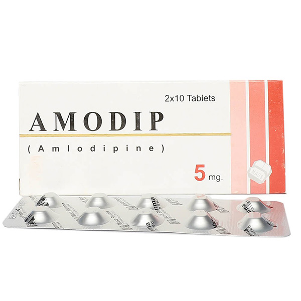 Amodip Tablets 5mg (1 Box = 3 Strips) (1 Strip = 10 Tablets)