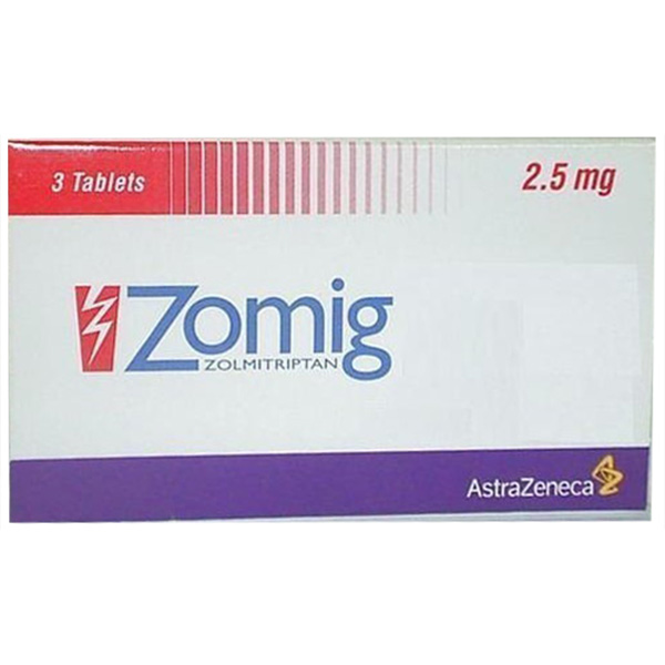 Zolmig Tablets 2.5mg (1 Box = 3 Tablets)