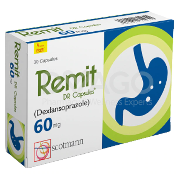 Remit Dr Capsules 60mg (1 Box = 3 Strips) (1 Strip = 10 Tablets)
