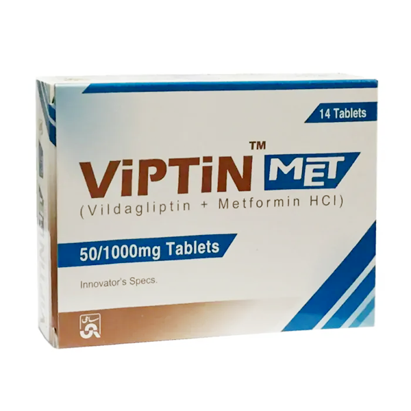 Viptin-Met Tablets 50/1000mg (1 Strip = 7 Tablets)