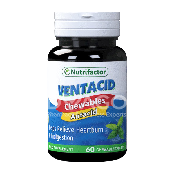 Ventacid Chewable Tablets (1 Bottle = 60 Tablets)