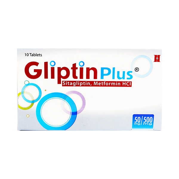 Gliptin Plus 50/500 Mg Tab10S - Buy Online at DVAGO®