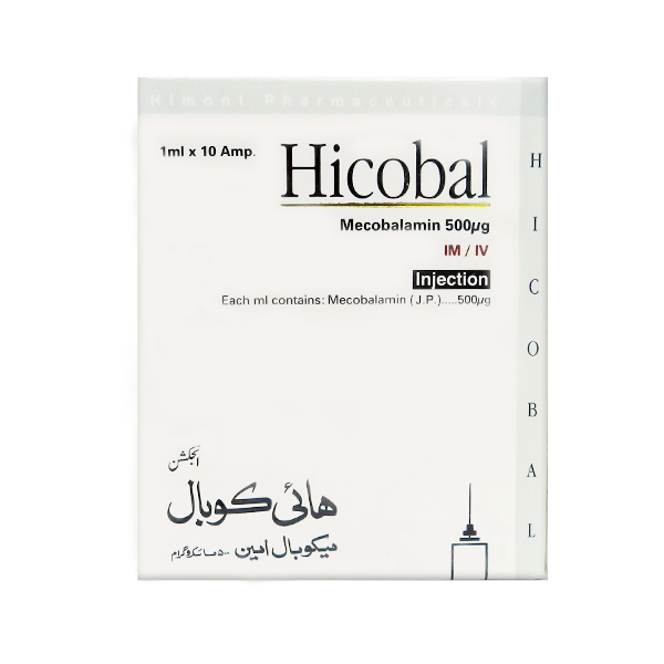 Hicobal Im/Iv Injection 500Mcg Price in Pakistan - Uses, Dosage, Side  Effects