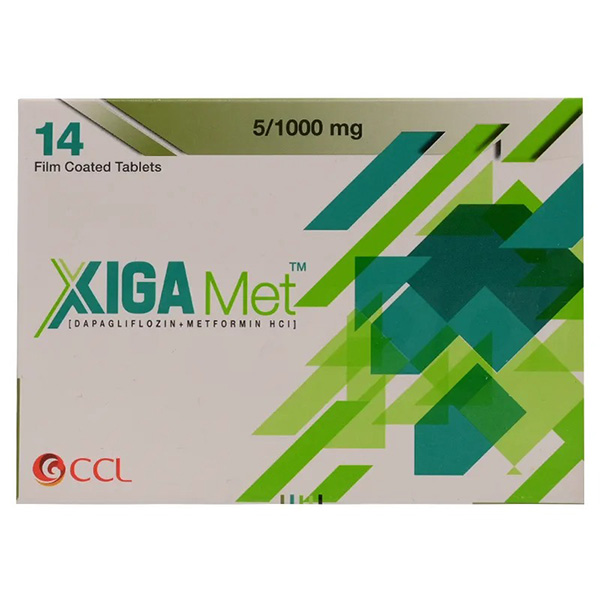 Xigamet Tablets 5mg/1000mg (1 Strip = 7 Tablets)