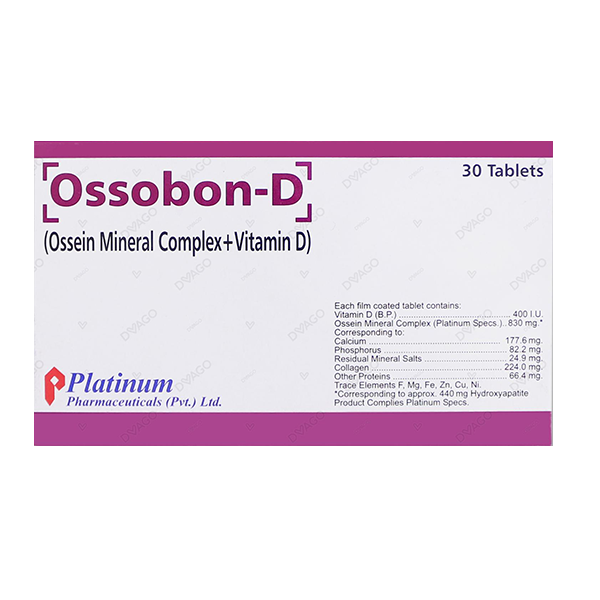 Ossobon-D Tablets (1 Strip = 10 Tablets)
