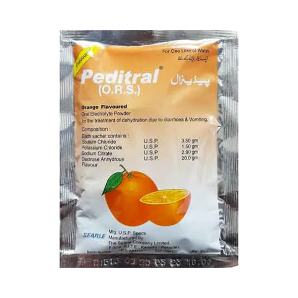 Peditral Powder Orange Sachet (1 Box = 25 Sachets)