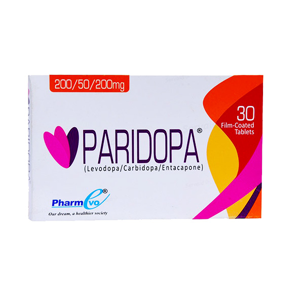 Paridopa Tablets 200/50/200mg (1 Box = 3 Strips) (1 Strip = 10 Tablets)