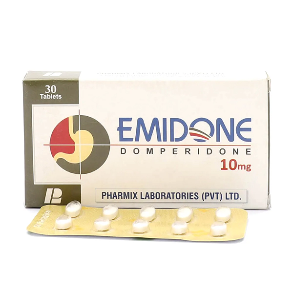 Emidone Tablets 10mg (1 Box = 3 Strips) (1 Strip = 10 Tablets)