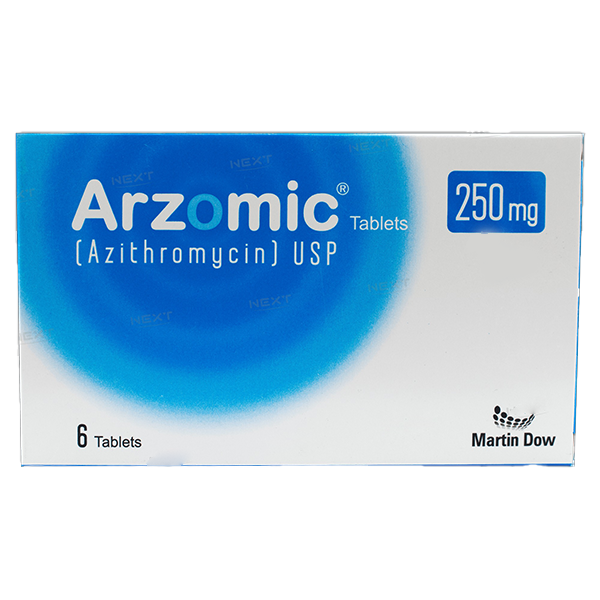 Arzomic Tablets 250mg (1 Box = 1 Strip)(1 Strip = 6 Tablets)