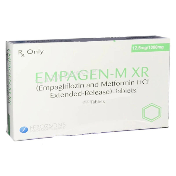 Empagen-M Tablets 12.5mg/500mg (1 Box = 14 Tablets)