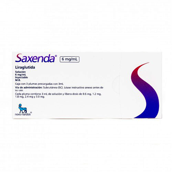Saxenda 3Ml Prefilled Pen 6Mg/Ml (1 Box = 1 Prefilled Pen)
