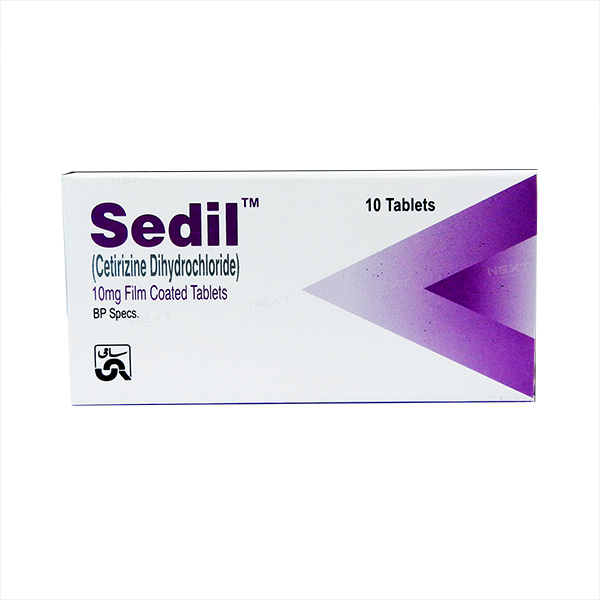 Sedil Tablets 10mg (1 Box = 3 Strips) (1 Strip = 10 Tablets)