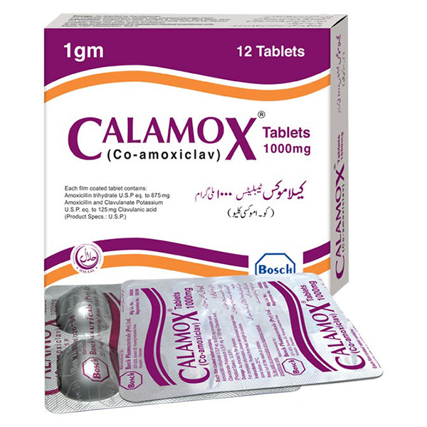 Calamox Tablets 1g (1 Box = 2 Strips) (1 Strip = 6 Tablets)
