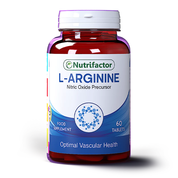 Nutrifactor L-Arginine Tablets (1 Bottle = 60 Tablets)