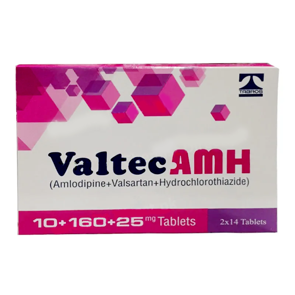 Valtec Amh Tablets 10+160+25mg (1 Strip = 14 Tablets)