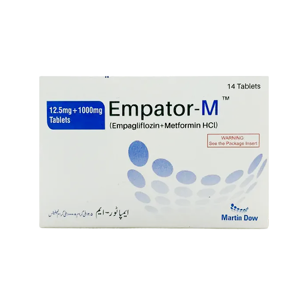Empator-M Tablets 12.5/1000mg (1 Strip = 7 Tablets)