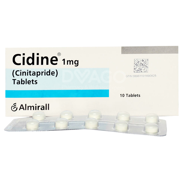 Cidine Tablets 1mg (1 Box = 1 Strip)(1 Strip = 10 Tablets)