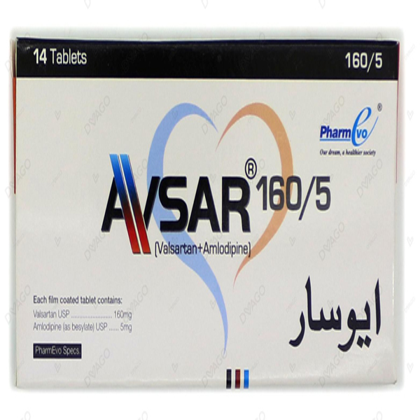Avsar Tablets 160/5Mg (1 Box = 2 Strips) (1 Strip = 7 Tablets)