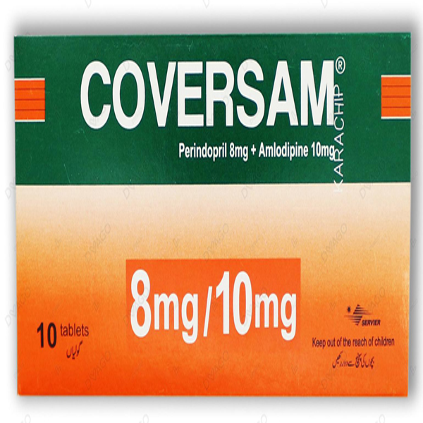 Coversam Tablets 8mg/10mg (1 Box = 1 Strip)(1 Strip = 10 Tablets)