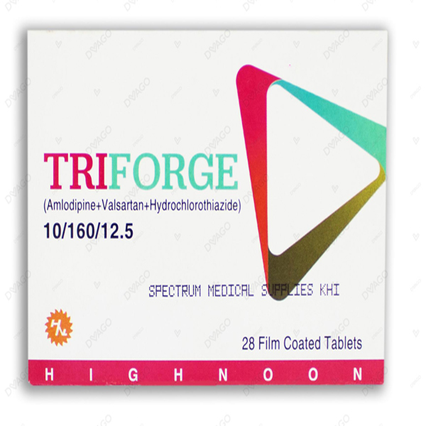 Triforge Tablets 10/160/12.5Mg (1 Box = 4 Strips) (1 Strip = 7 Tablets)