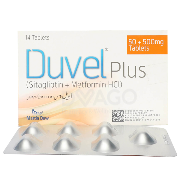 Duvel Plus Tablets 50/500Mg (1 Strip = 7 Tablets)