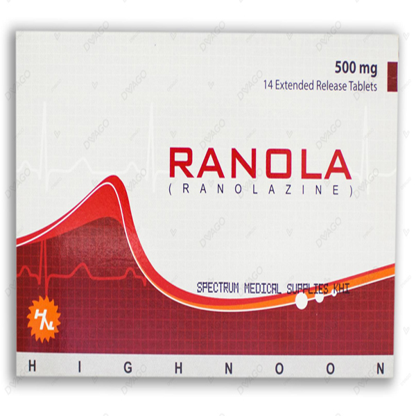 Ranola Tablets 500mg (1 Strip = 7 Tablets)
