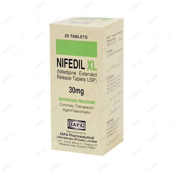 Nifedil Tablets 30mg (1 Bottle = 30 Tablets)