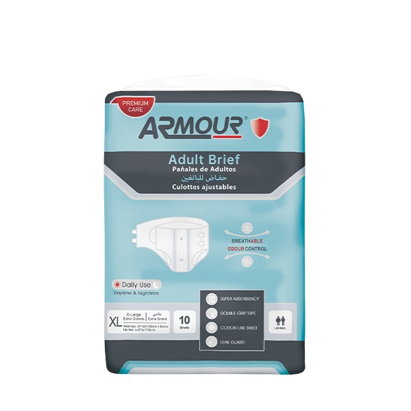 Armour Adult Diapers Size Xlarge 10Pcs